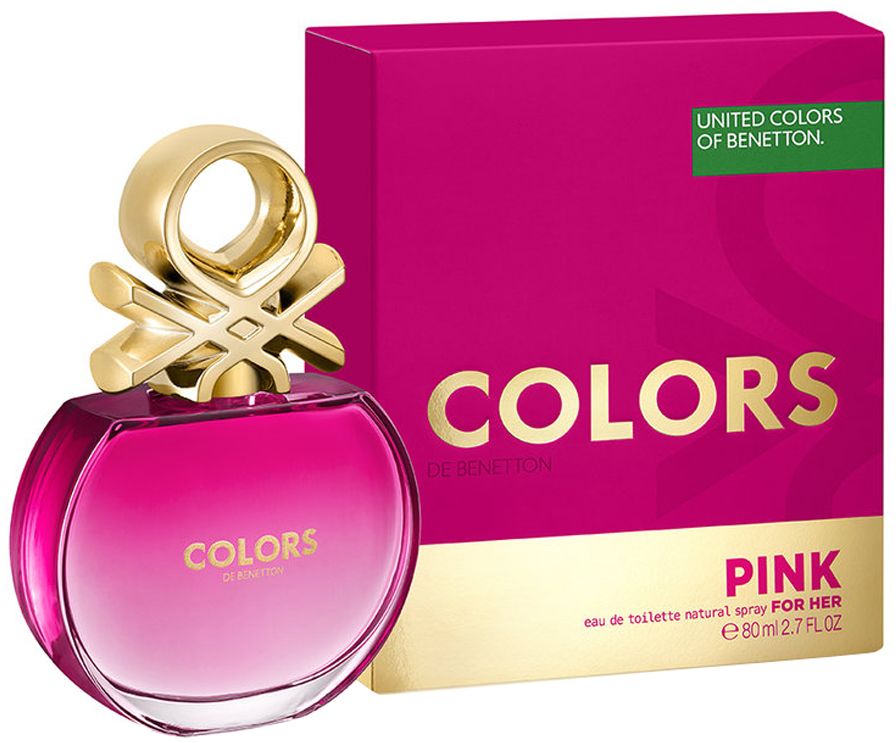 Colors De Benetton Pink by United Colors of Benetton for Women - Eau de Toilette, 80ml